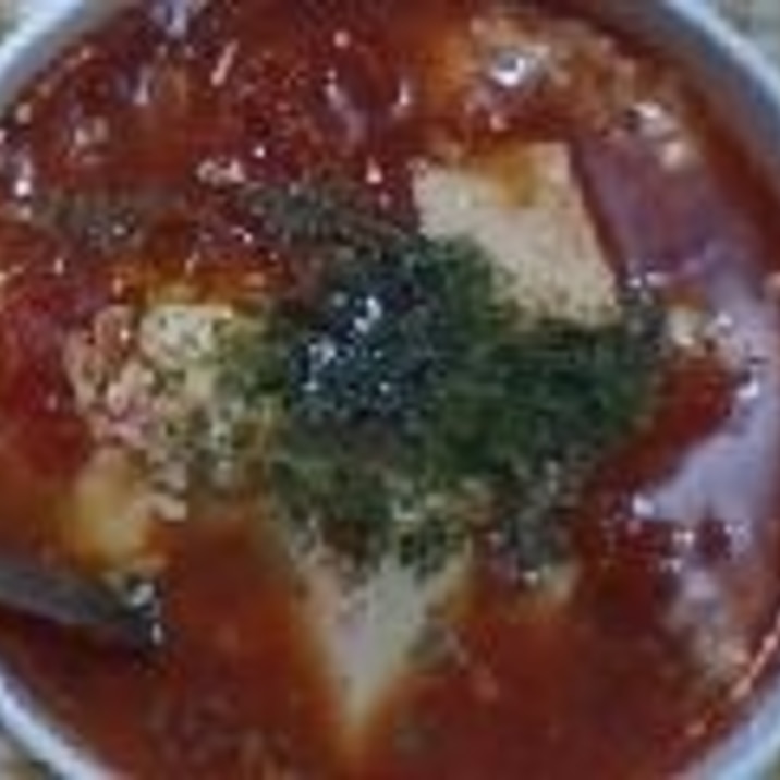 豆腐のトマトスープ